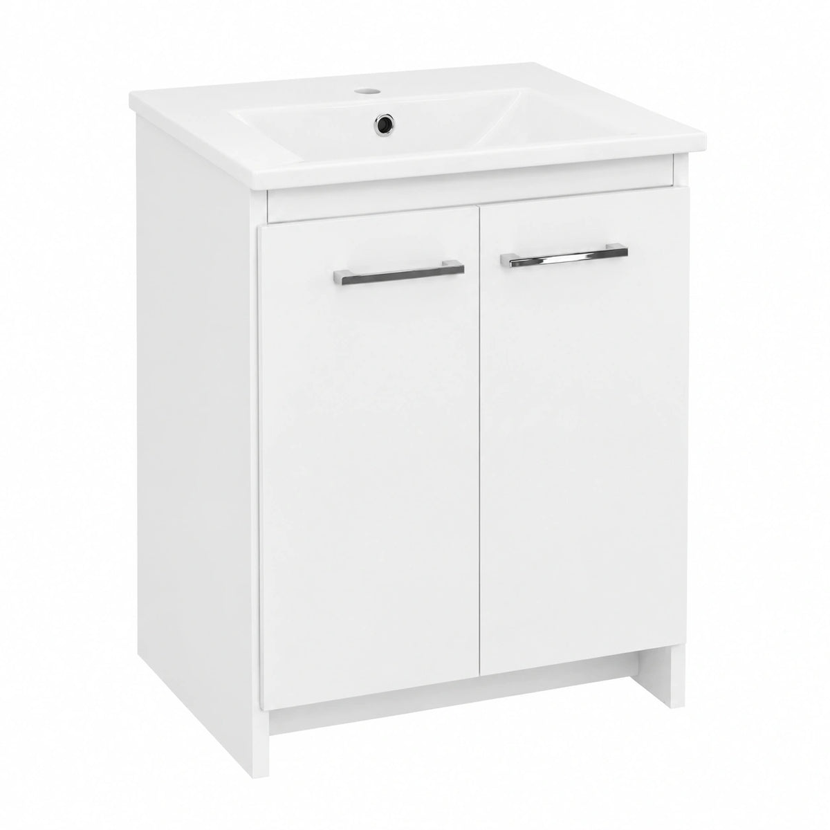 Ensemble de meubles de salle de bain, 60 x 87 x 46 cm, coloris blanc, pour la salle de bain