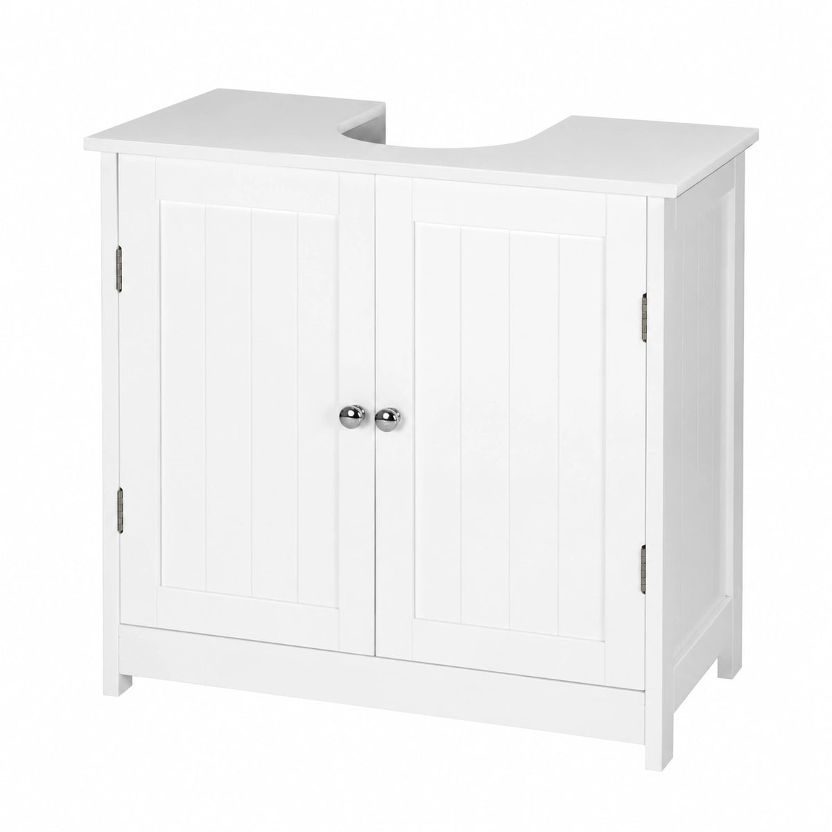 Ensemble de meubles de salle de bain, avec portes, coloris blanc, pour la salle de bain