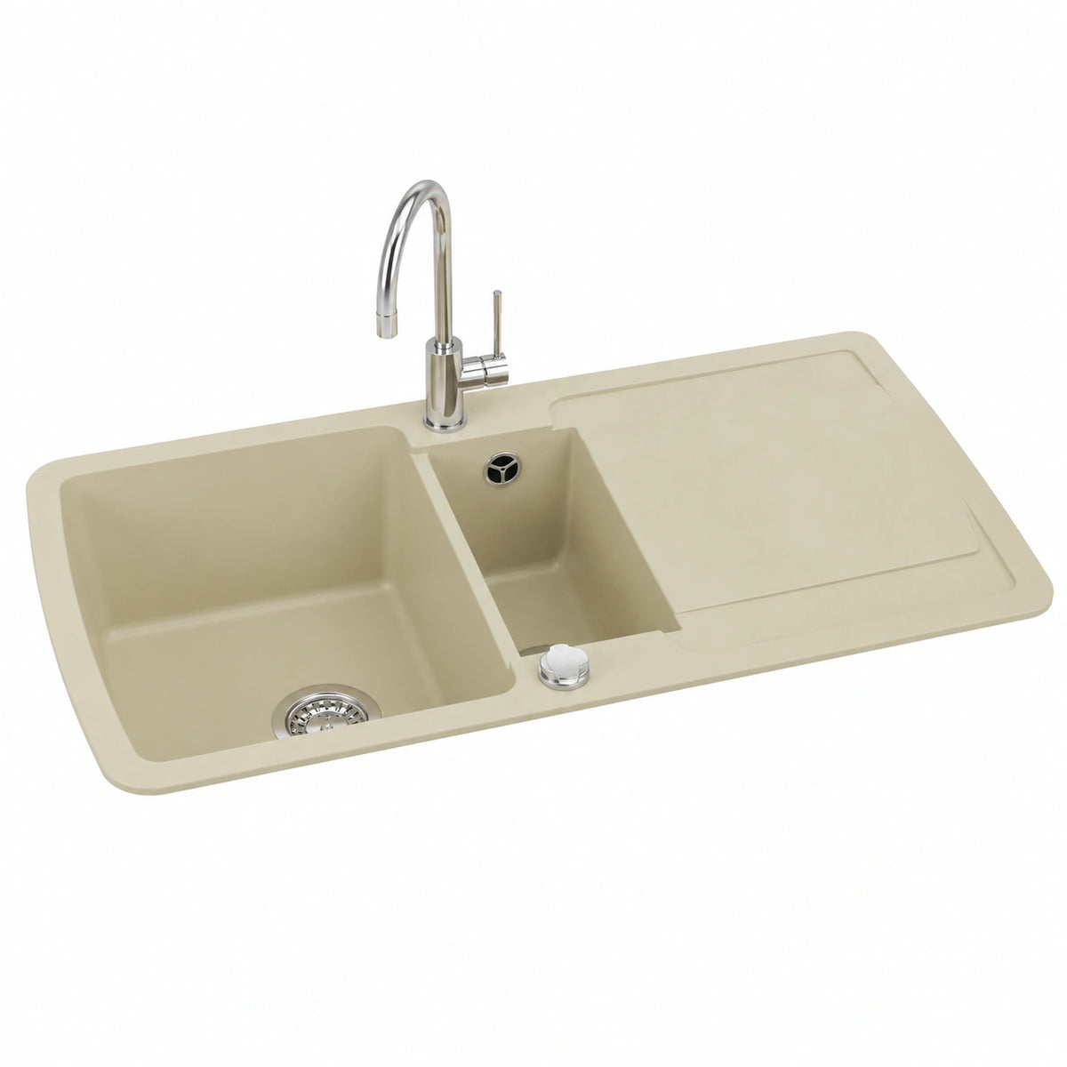 Ensemble de meubles de salle de bain, coloris beige, pour la salle de bain