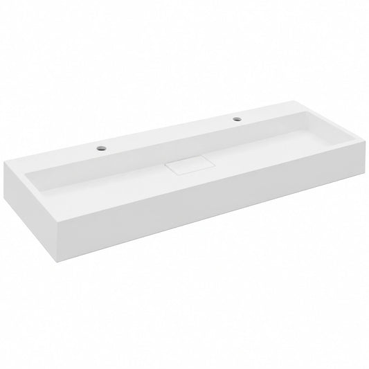 Ensemble de meubles de salle de bain, coloris blanc, 120 x 46 x 11 cm, pour la salle de bain