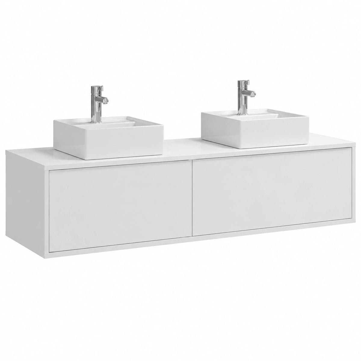 Ensemble de meubles de salle de bain, coloris blanc, pour la salle de bain