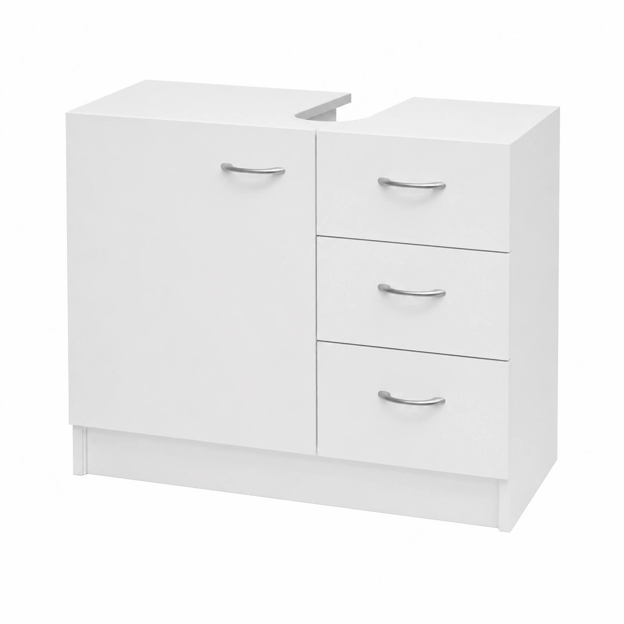 Meuble polyvalent, avec rangement, coloris blanc, pour les espaces de vie