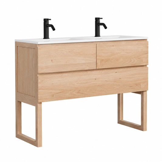 Robinet extérieur, en chêne, coloris naturel, pour le jardin ou la terrasse