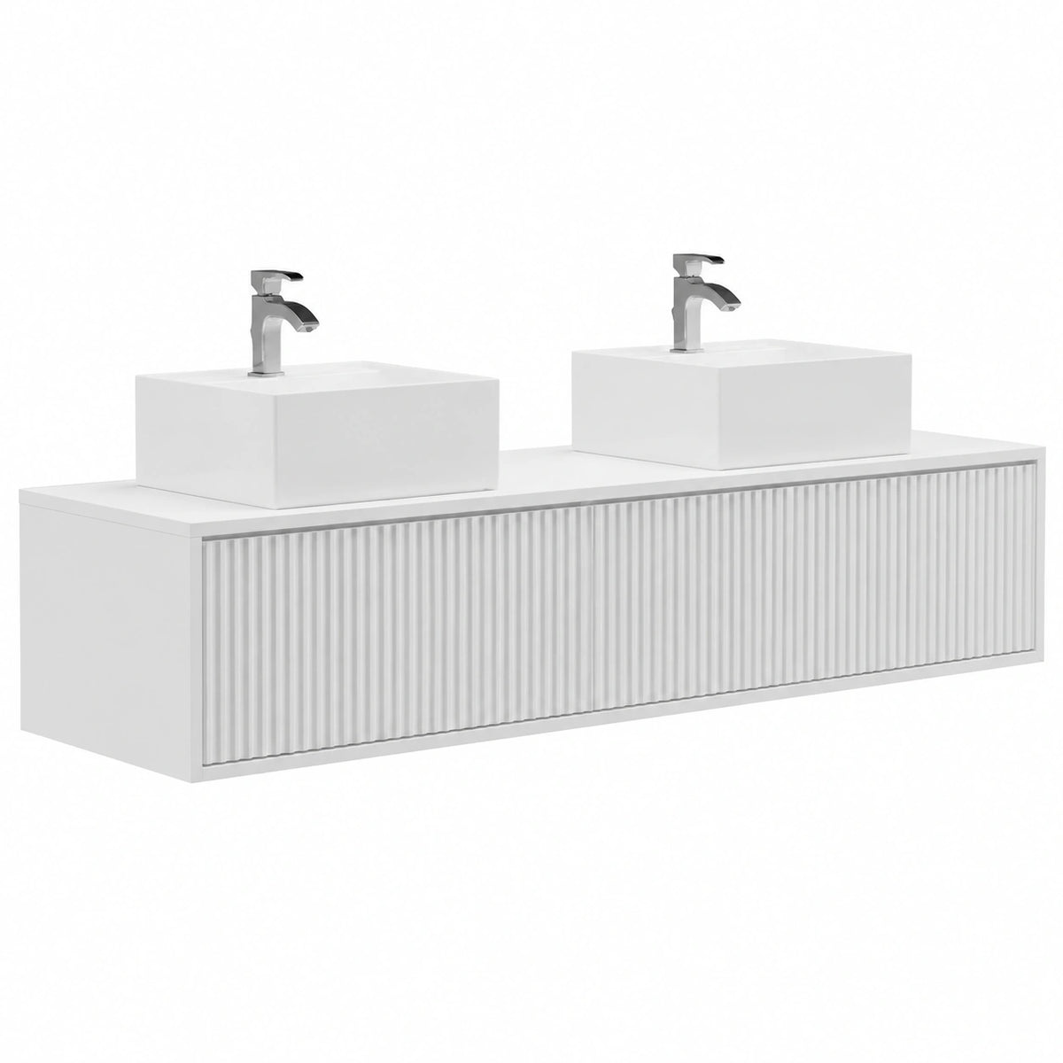 Ensemble de meubles de salle de bain, coloris blanc, pour la salle de bain