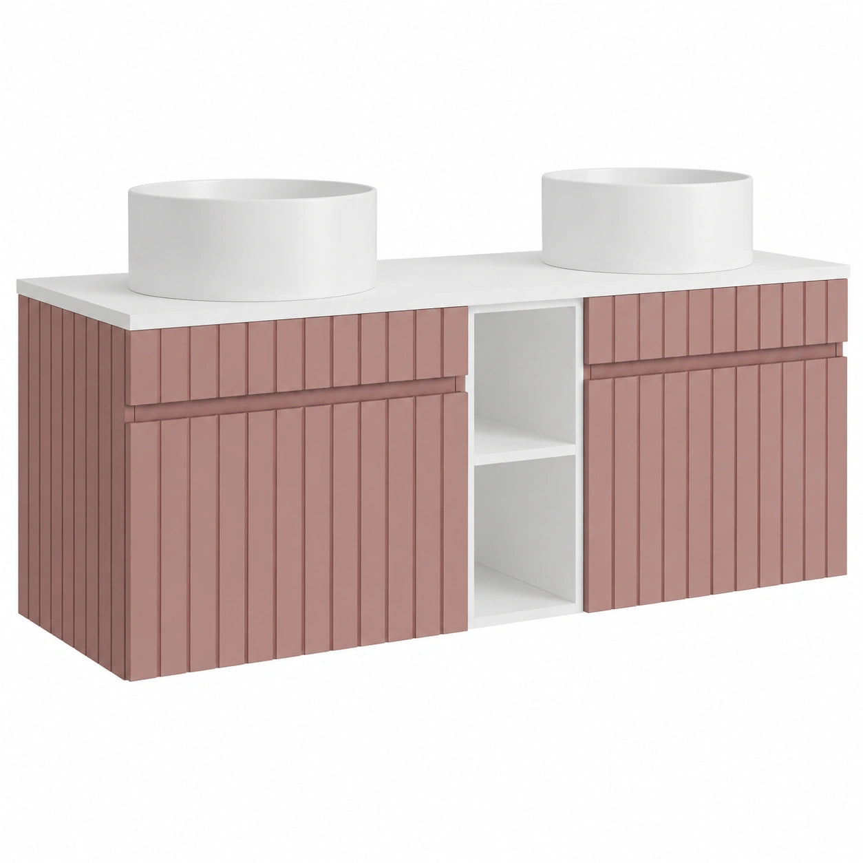 Ensemble de meubles de salle de bain, coloris rose, pour la salle de bain