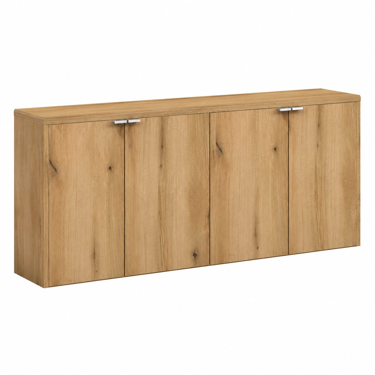 Ensemble de meubles de salle de bain, en chêne et panneaux de bois, avec étagères, avec portes, 160 x 60 x 40 cm, pour la salle de bain