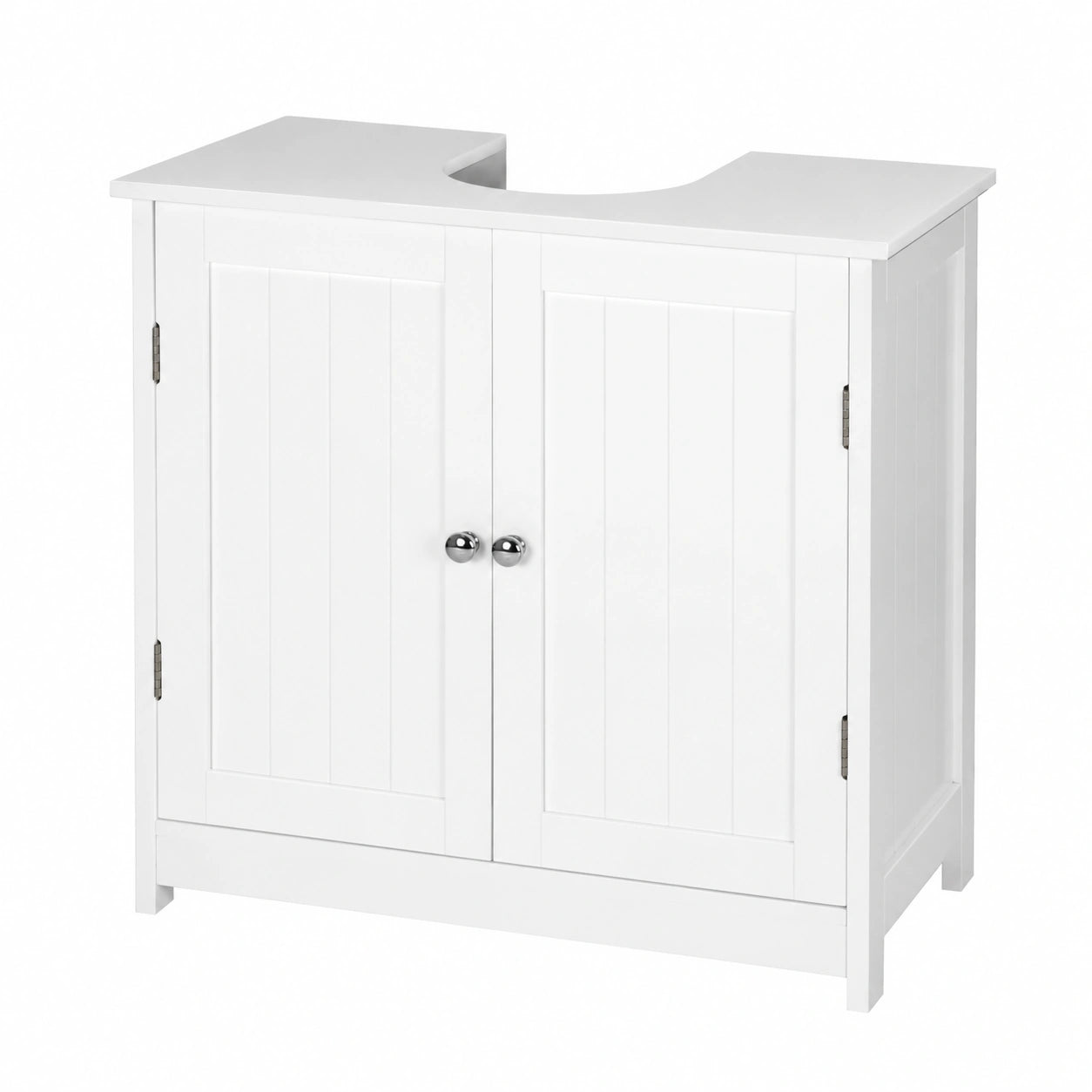 Ensemble de meubles de salle de bain, avec portes, coloris blanc, pour la salle de bain