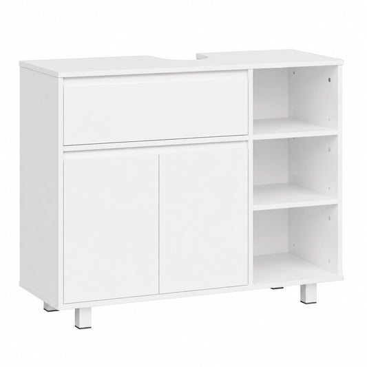 Ensemble de meubles de salle de bain, coloris blanc, 64,5 x 30 x 90 cm, pour la salle de bain