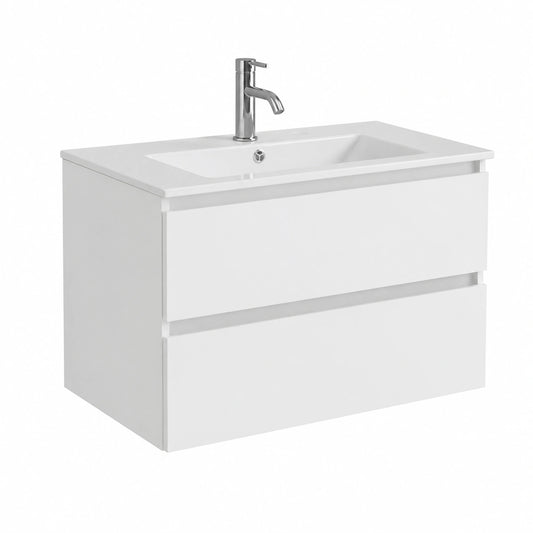Ensemble de meubles de salle de bain, coloris blanc, pour la salle de bain