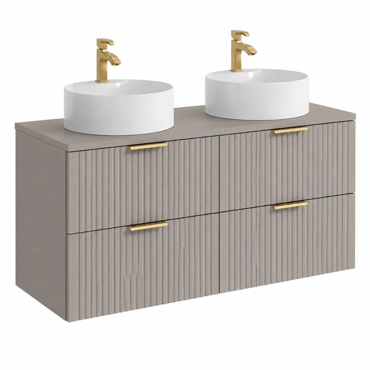 Ensemble de meubles de salle de bain, coloris beige, pour la salle de bain