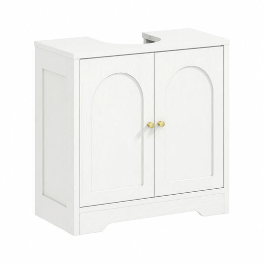 Ensemble de meubles de salle de bain, coloris blanc, 60 x 30 x 65 cm, pour la salle de bain